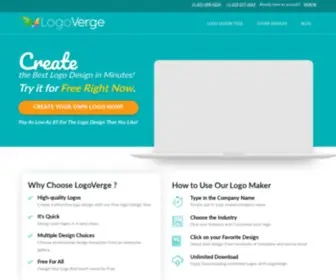Logoverge.com(Create a Free Custom Logos Online in a Minute) Screenshot