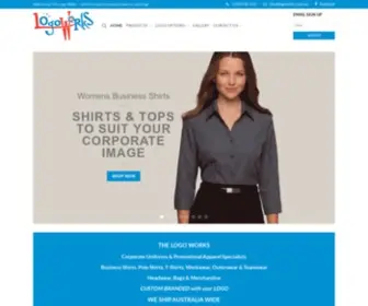 Logoworks.com.au(Corporate Uniforms & Promotional Apparel Specialists) Screenshot