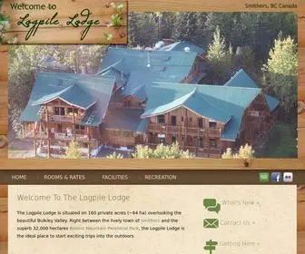 Logpilelodge.com(Logpile Lodge) Screenshot