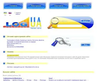 Logua.com(Сервіс статистики та рейтинг україномовних сайтів) Screenshot