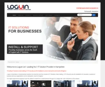 Loguin.co.uk(IT Solutions Hampshire) Screenshot