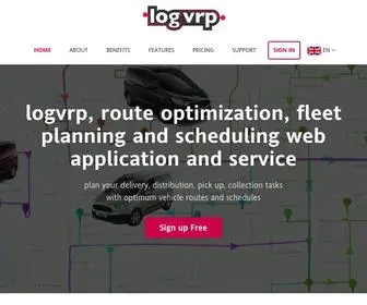 LogVRP.com(Route Optimization and Fleet Planning Web Application) Screenshot