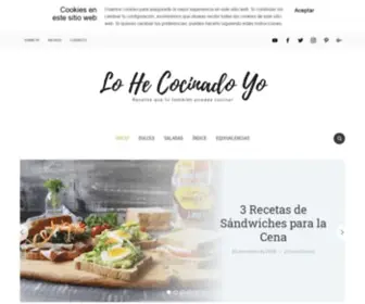 Lohecocinadoyo.com(Lo He Cocinado Yo) Screenshot