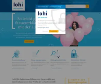 Lohi.de(Lohnsteuerhilfe für Arbeitnehmer) Screenshot