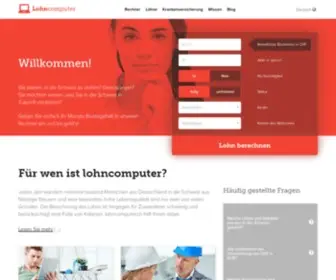 Lohncomputer.ch(Grenzgänger) Screenshot