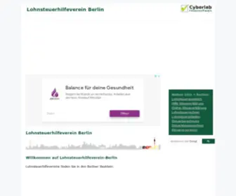 Lohnsteuerhilfeverein-Berlin.de(Lohnsteuerhilfeverein Berlin) Screenshot