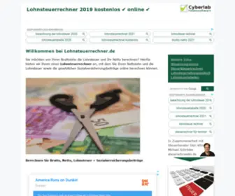 Lohnsteuerrechner.de(Lohnsteuerrechner 2021) Screenshot