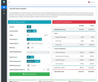 Lohntastik.de(Brutto Netto Rechner/2023) Screenshot