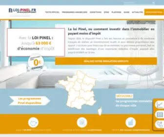 Loi-Pinel.fr(LOI PINEL ⇒ De quoi s'agit) Screenshot