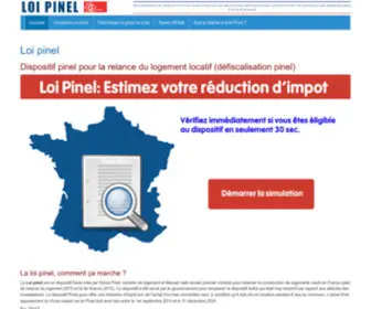Loipinel-Gouv.org(Site d'informations texte officiel loi Pinel) Screenshot