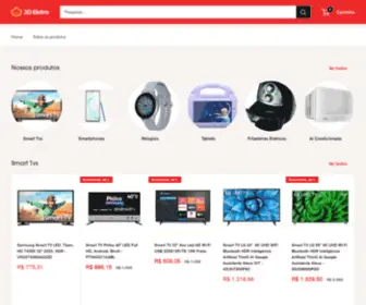 Loja3Deletro.com(Create an Ecommerce Website and Sell Online) Screenshot