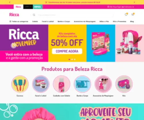 Lojabelliz.com.br(Ricca Loja Oficial. Conheça Nossos Produtos) Screenshot