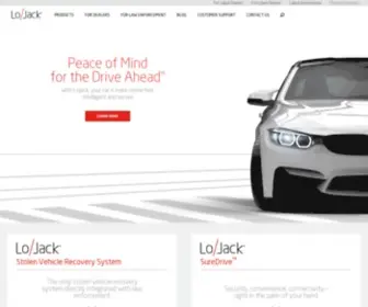 Lojack.com Screenshot