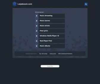 Lojadosom.com(Search Results for " ") Screenshot