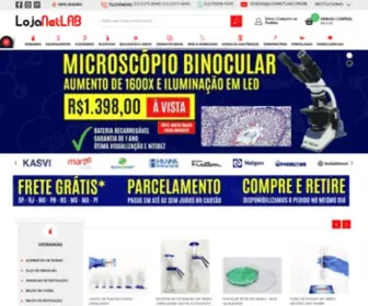 Lojanetlab.com.br(Acessórios para laboratórios) Screenshot