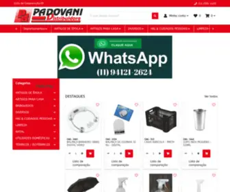 Lojapadovani.com.br(PADOVANI DISTRIBUIDORA DE UTILIDADES DOMESTICAS) Screenshot