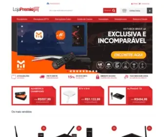 Lojapremio.com.br(Azbox, Azamerica, Duosat, Cinebox e Tocomsat) Screenshot