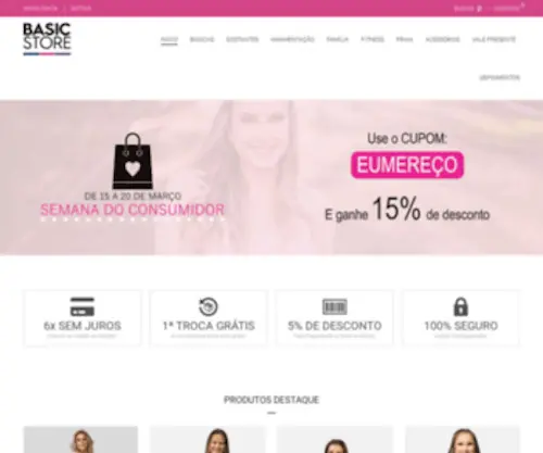 LojasbasicStore.com.br(Venha ser Feliz Conosco) Screenshot