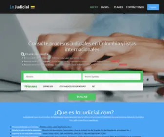 Lojudicial.com(Demandados Colombia) Screenshot