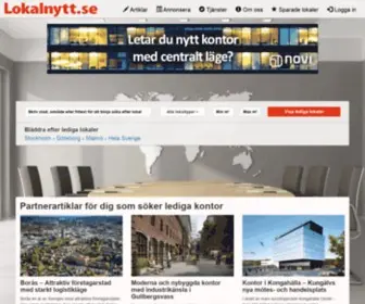 Lokalnytt.se(Lediga lokaler och kontor) Screenshot