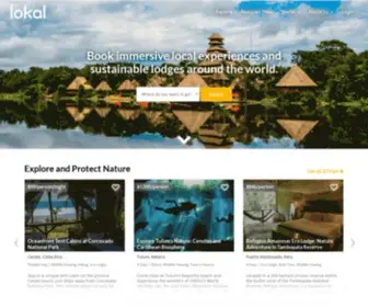 Lokaltravel.com(Sustainable Eco Adventures & Cultural Travel) Screenshot