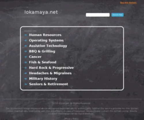 Lokamaya.net(Lokamaya=internet) Screenshot