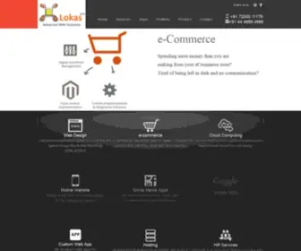 Lokas.in(Mobile website design company in chennai) Screenshot