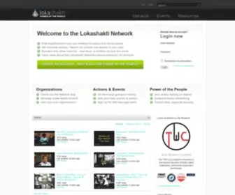 Lokashakti.org(May First/People Link) Screenshot