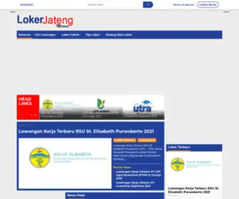 Lokerjatengnews.com(Loker Jateng News) Screenshot