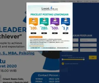 Lokerloka.com(Situs Pencari Kerja) Screenshot