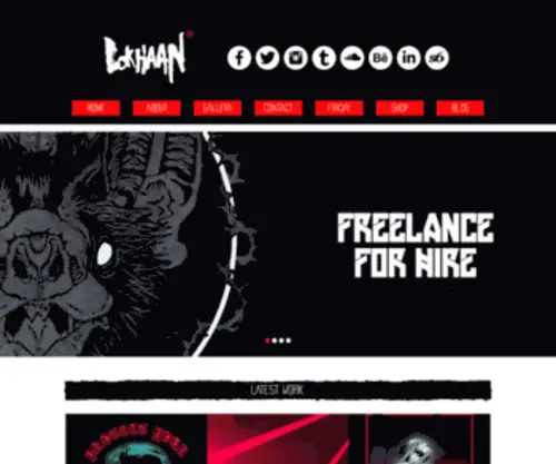 Lokhaan.com(Illustrator and Graphic Artist) Screenshot