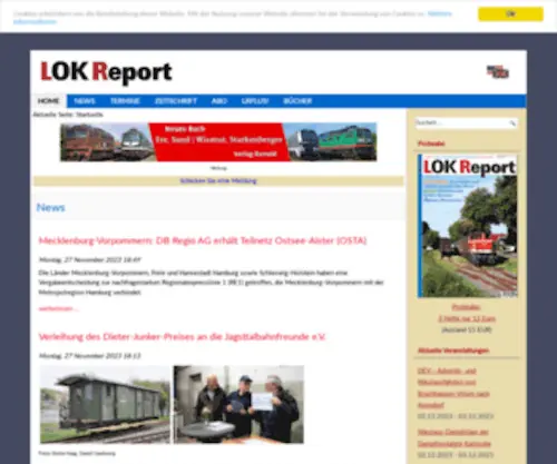 Lokreport.de(LOK Report) Screenshot