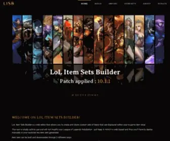 Lol-Item-Sets-Builder.com(LoL Item Sets Builder) Screenshot