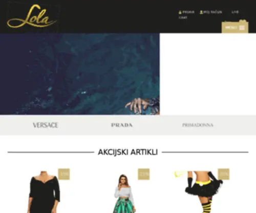 Lola.si(Spletna trgovina z modnimi oblekami) Screenshot