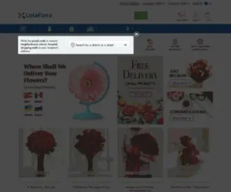 Lolaflora.com(International Flower Delivery Service) Screenshot