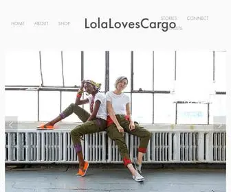 Lolalovescargo.com(Sustainable Embellished Cargo Pants for Empowered Women) Screenshot