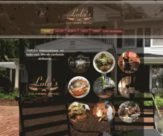 Lolasfarmhousebistro.com(Lola's Farmhouse Bistro) Screenshot