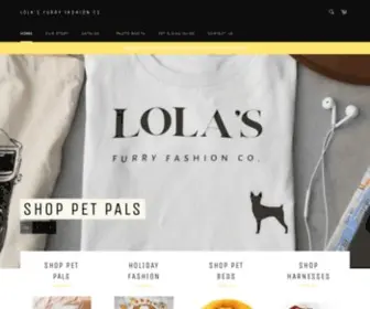 Lolasfurryfashionco.com(Lola's Furry Fashion Co) Screenshot