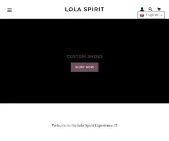 Lolaspirit.com(Custom shoes and clothes) Screenshot
