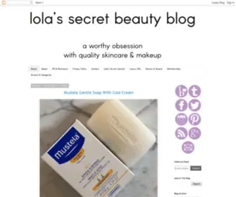 Lolassecretbeautyblog.com(Lola's secret beauty blog) Screenshot