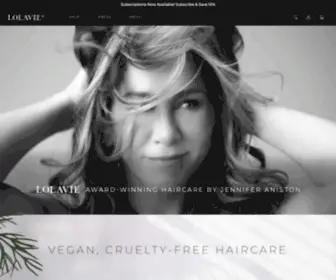 Lolavie.com(Haircare by Jennifer Aniston) Screenshot