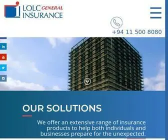LolcGeneral.com(LOLC General Insurance) Screenshot