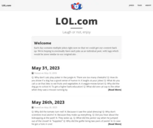 Lol.com(Premium category defining domain names for sale) Screenshot