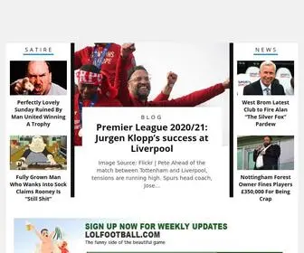 Lolfootball.com(Funny football moments from now & then) Screenshot