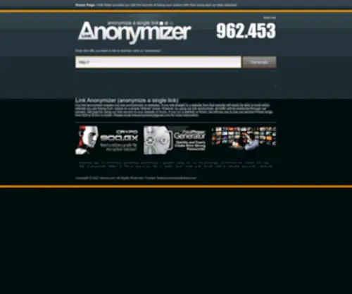 Lolinez.com(Anonymize your links with Link Anonymizer. Anonym surf. Hide Refer) Screenshot