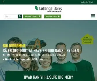 Lollandsbank.dk(Velkommen) Screenshot