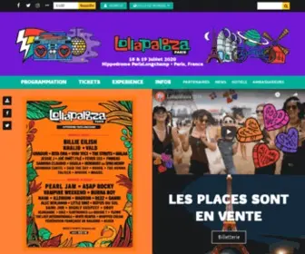 Lollaparis.com(Lollapalooza revient pour la troisi) Screenshot