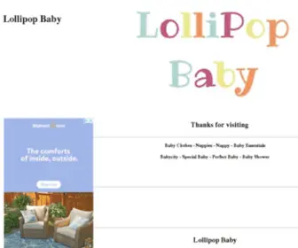 Lollipopbaby.com.au(Graphic & Web Design) Screenshot