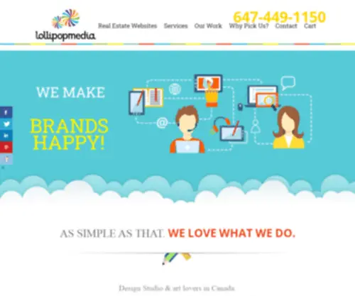 Lollipopmedia.ca(Web design company) Screenshot