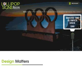 Lollipopsigns.com(Lollipop Signs By Moving Products) Screenshot